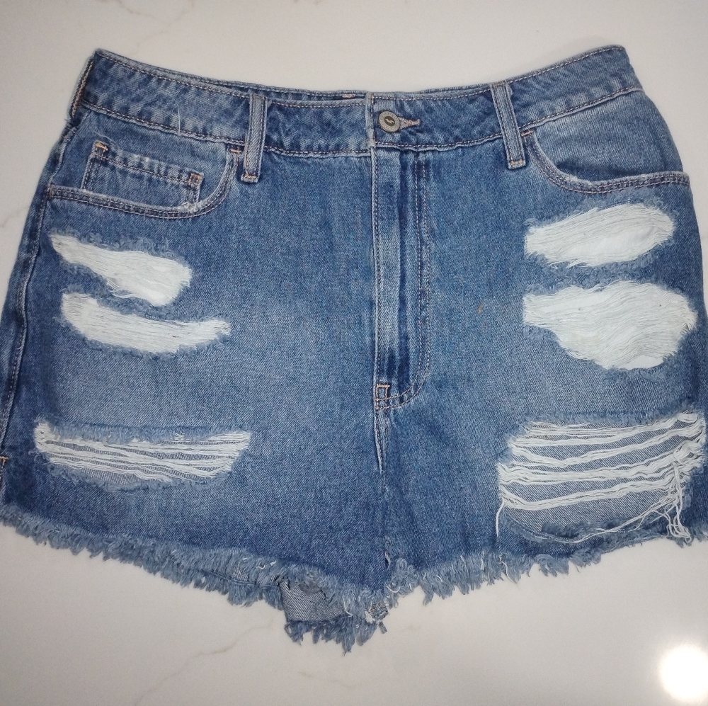 Hollister Denim Distressed Women's Shorts Size11